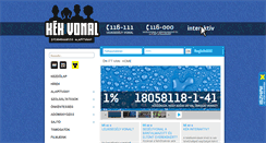 Desktop Screenshot of kek-vonal.hu